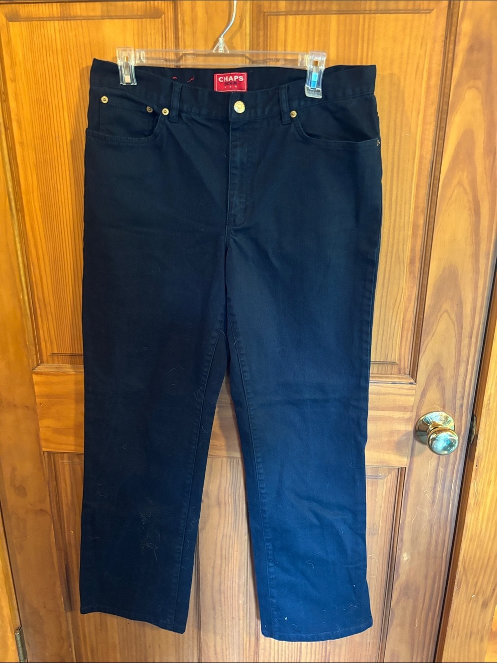 Chaps Woman’s Straight Jeans in Dark Blue